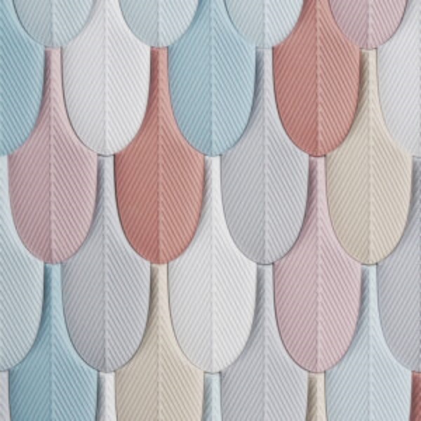 Colorful Feather Faux Brick Wall Panels
