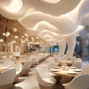 White French Texture Paper Ceiling Decor