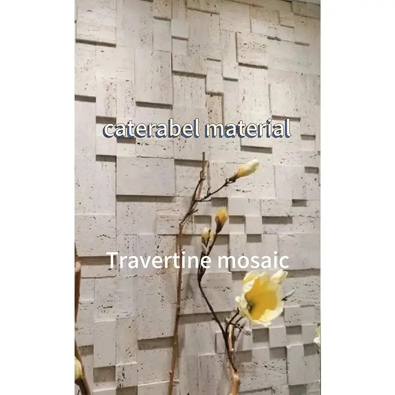 Luxe Rome Travertine Stone Mosaic Tile