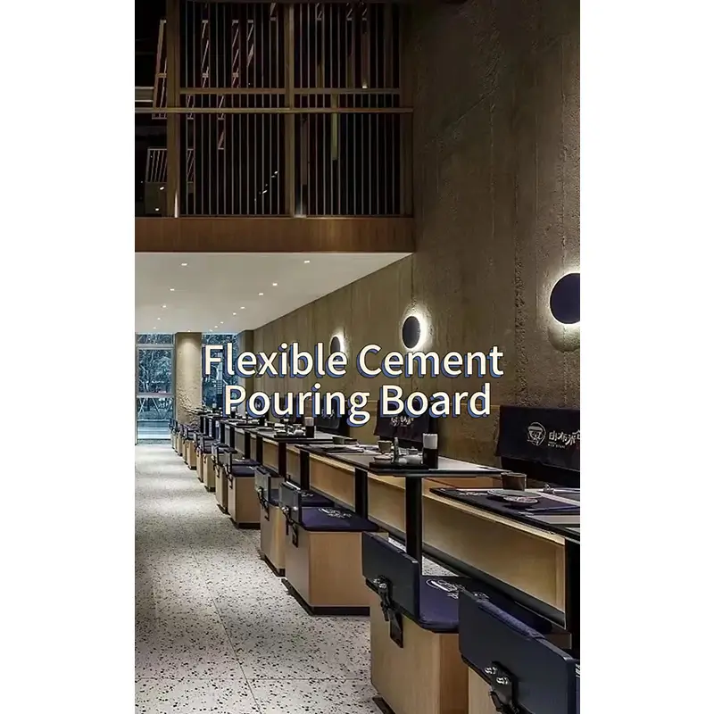 Flexible Gray Cement Faux Stone Wall Panel