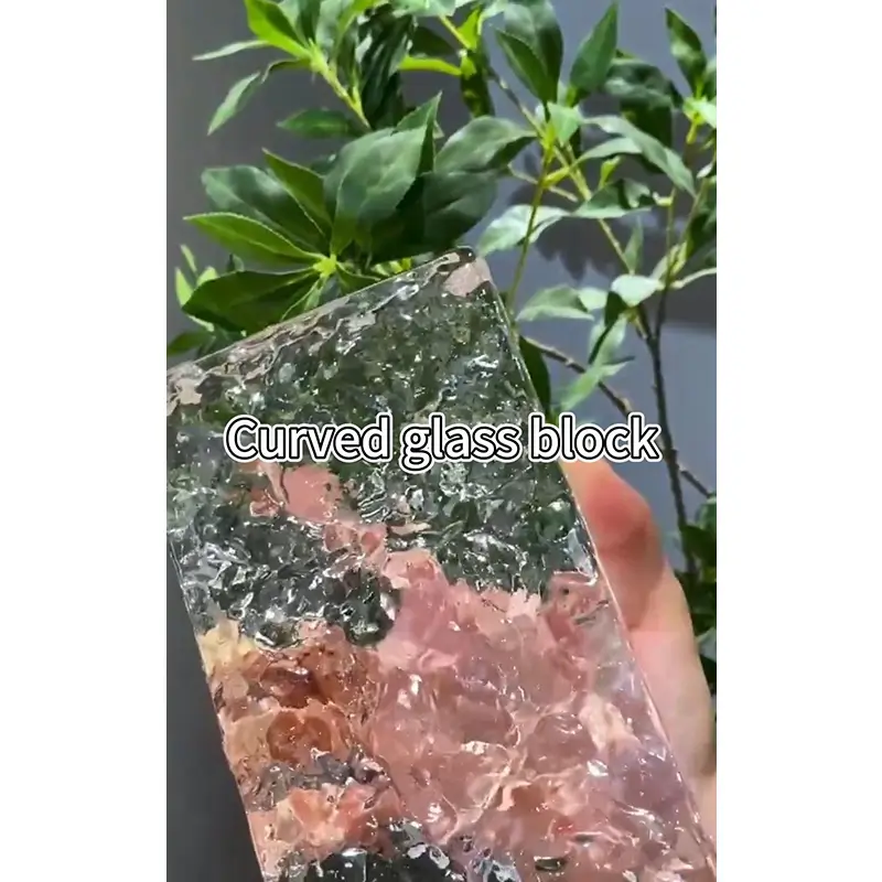Glass Block with Irregular Surface