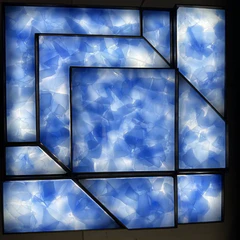 Butterfly Blue Jade Glass Wall Panels