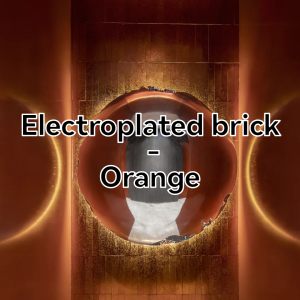 Electroplated brick >; orange/Crafting a Blend of Classic and Modern Spaces