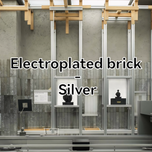 Premium Electroplated Brick Silver /Luxury Wall Decoration Choice