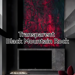 Transparent Black Mountain Rock/The Artistic Focal Point for Modern Spaces