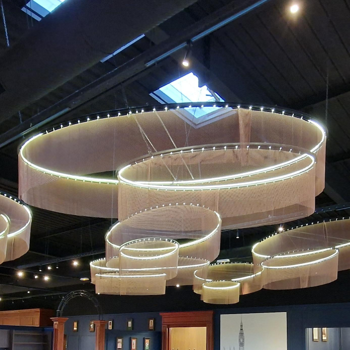 CHEZ Ceiling circle metal mesh shape 1