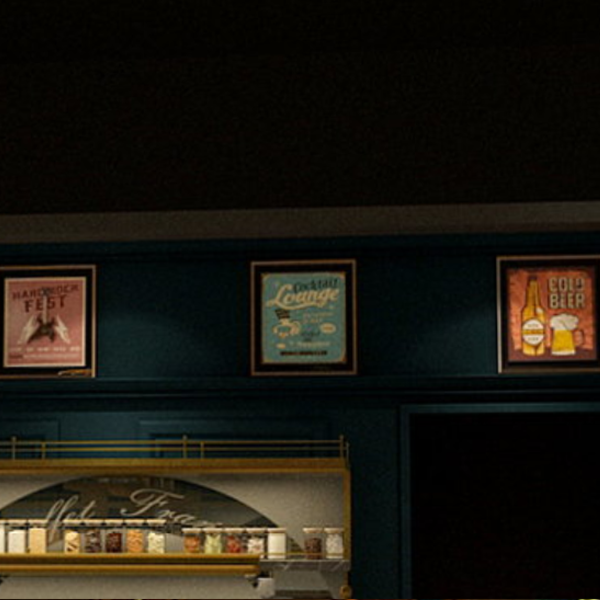 CHEZ Decorative mural with letters