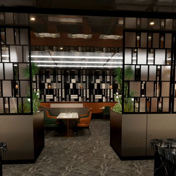 wok royal Decorative low partition 4